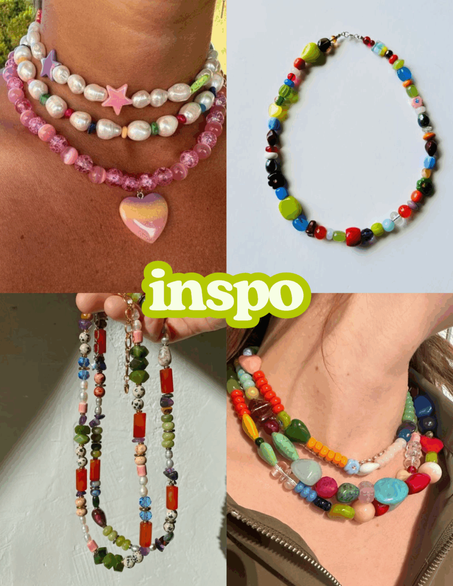 Vintage Bead Necklace (June Craft Club)